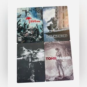 Xbox 360 SteelBook Lot - Tomb Raider, Dishonored, MW3, Dead Island - TESTED